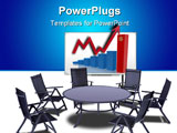PowerPoint Template - Image of a meeting table during business discussion