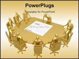 PowerPoint Template - Computer generated image - Briefing room .