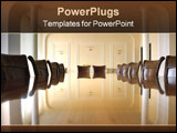 PowerPoint Template - Classic style of business meeting of conference room interior