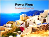 PowerPoint Template - Picture of a Miniature paradise (Santorini Island Greece)