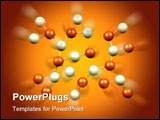 PowerPoint Template - Atomic Science Molecules Isolated on a White Background