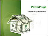 PowerPoint Template - image showing money house