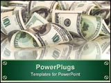 PowerPoint Template - Background made from one hundred dollar banknotes