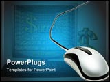 PowerPoint Template - an isolated shot of a computer mouse