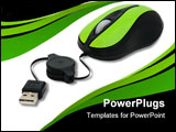 PowerPoint Template - Computer mouse for a laptop on a white background