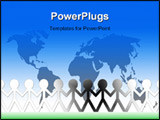 PowerPoint Template - International symbolism for global cooperation teamwork interconnection unity...