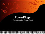 PowerPoint Template - Piano music background with copy space. More music images in my portfolio.
