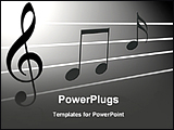 PowerPoint Template - different music notes