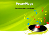 PowerPoint Template - an illustrative image showing music theme