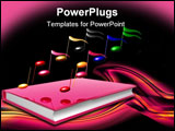 PowerPoint Template - Learn to make music by book 3d icon illustration