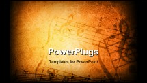 PowerPoint Template - Music grunge backgrounds - perfect background with space for text or image