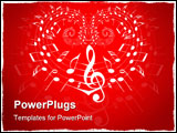 PowerPoint Template - Valentine music theme