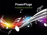 PowerPoint Template - Music theme for more background of this type please visit my gallery, vector illustration
