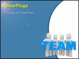 PowerPoint Template - Team. Image contain clipping path