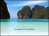 PowerPoint Template - beach and mountain