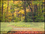 PowerPoint Template - a path in the forest