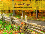 PowerPoint Template - close view of forest
