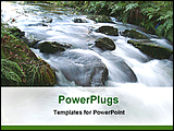 PowerPoint Template - image of a water fall