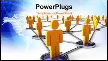 PowerPoint Template - Network human connections