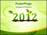 PowerPoint Template - Ecology natural concept of year 2012, nice and green