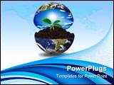 PowerPoint Template - Earth wrapped her beautiful nature on white