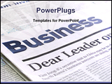PowerPoint Template - newspaper on a desk