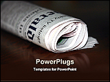PowerPoint Template - image of a newspaper