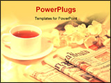 PowerPoint Template - coffee and newspaper