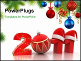 PowerPoint Template - 2011 new year (done in 3d isolated)