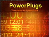 PowerPoint Template - abstract image of numbers