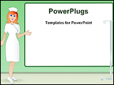 PowerPoint Template - illustrated image of nurse