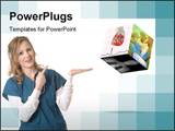 PowerPoint Template - attractive young nurse