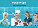 PowerPoint Template - nurse with stethescope