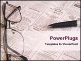 PowerPoint Template - job search kits with newspaper