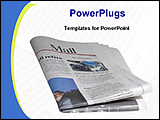 PowerPoint Template - newspaper on a desk