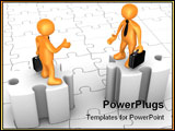 PowerPoint Template - Computer Generated Image - Obstacles In Agreement .