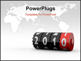 PowerPoint Template - New Year 2010. Calendar Series. More concept illustrations available.