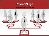 PowerPoint Template - oncept, depicting employees at different tiers; great for business and organization structure conce