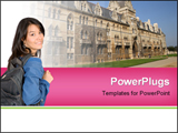 PowerPoint Template - christ church college oxford university england uk