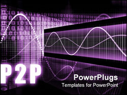 PowerPoint Template - P2P or Peer to Peer Concept Tech Background