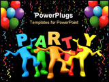 PowerPoint Template - Computer Generated Image - Party People .