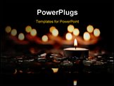PowerPoint Template - Peace and Serenity Conceptual Image With Candles and Stones