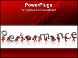 PowerPoint Template - 3d little humans carry performance letters word