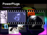 PowerPoint Template - camera in subdued light