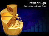 PowerPoint Template - concept & presentation figure 3d