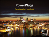 PowerPoint Template - Pittsburgh 2009 Night Scene in The Burgh