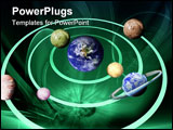 PowerPoint Template - Illustration of a planets in solar system