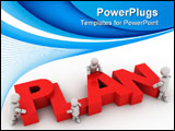 PowerPoint Template - plan team computer generated illustration for design