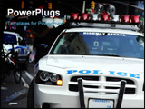 PowerPoint Template - Highway Patrol cruiser in New York City