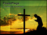 PowerPoint Template - Silouhete of a man making his morning prayer